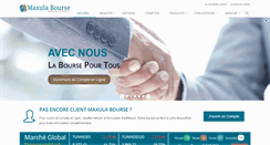 Desktop Screenshot of maxulabourse.com.tn